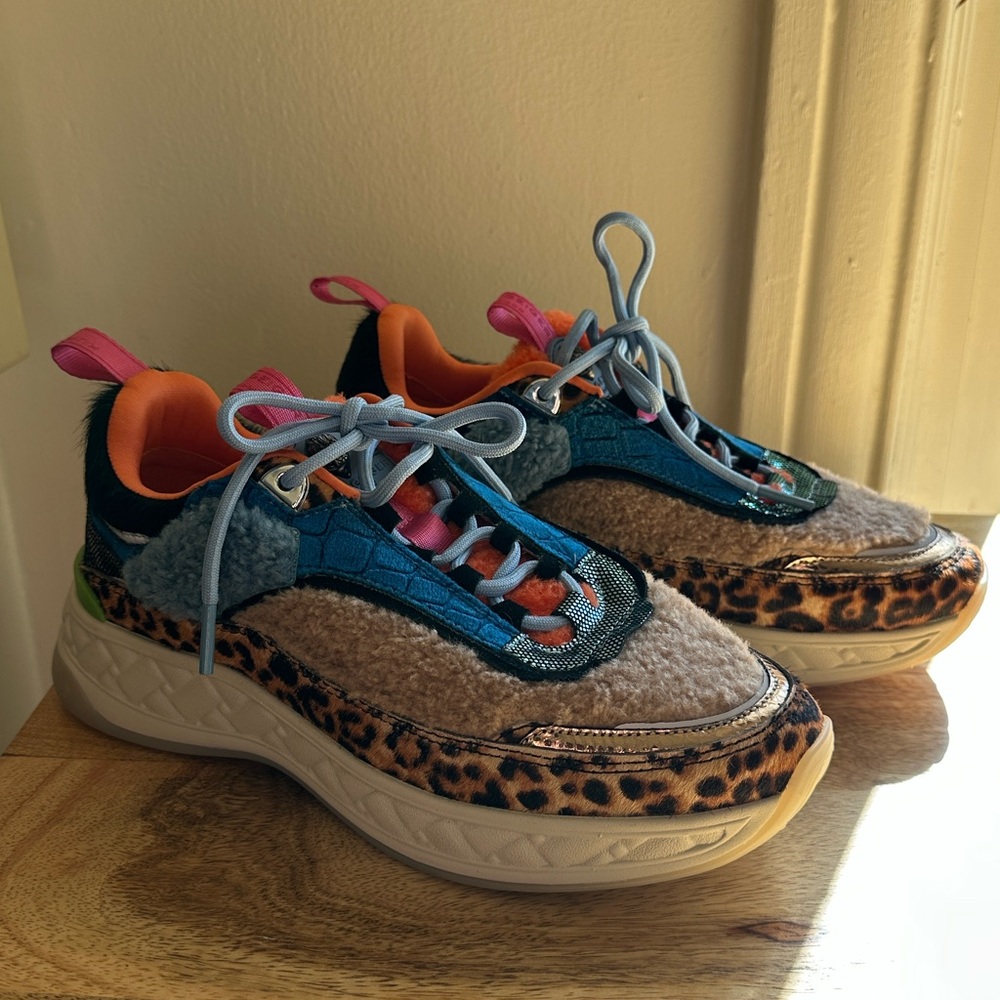 Kurt Geiger Leopard Print Sneakers - Size 39 (US 8.5)